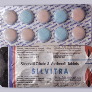 Silvitra (Sildenafil 100mg and Vardenafil 20mg) Tablets